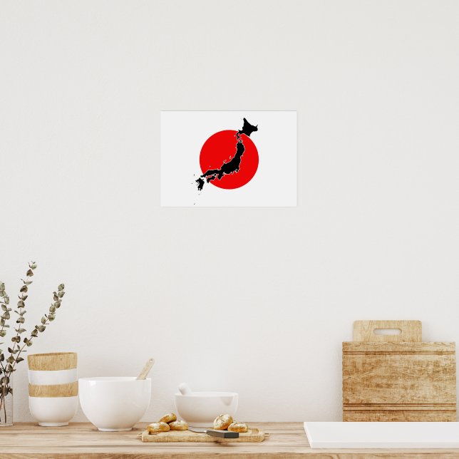 Pôster Bandeira do Japão | Zazzle Brasil
