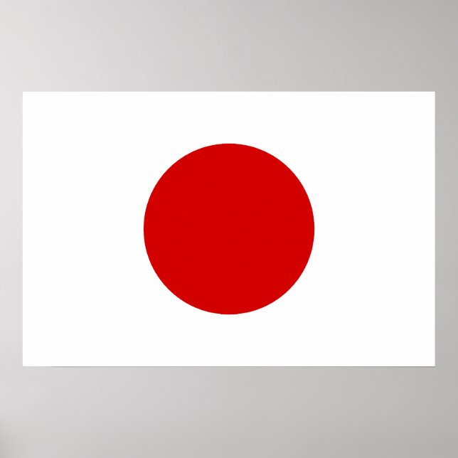 Pôster Bandeira do Japão (Frente)