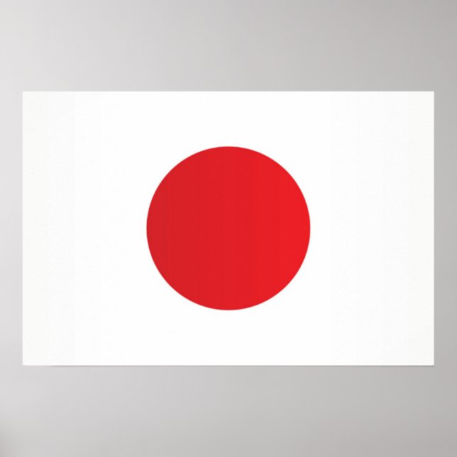 Poster Bandeira do Japão (Frente)