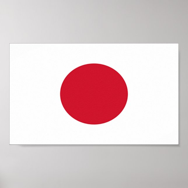 Pôster Bandeira do Japão (Frente)