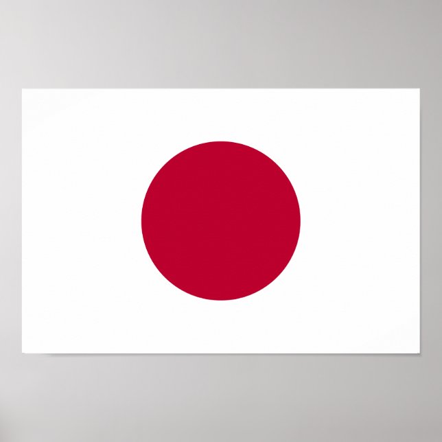 Poster Bandeira do Japão (Frente)