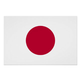 Pôster Bandeira do Japão | Bandeira Nacional do Japão