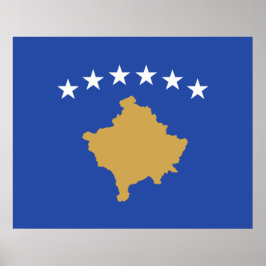 Poster Bandeira do Kosovo