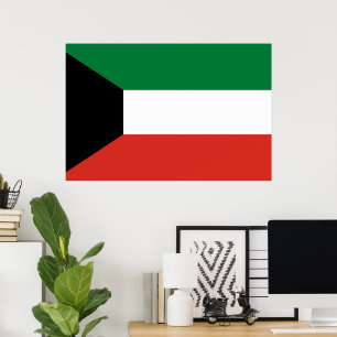 Poster bandeira do Kuwait