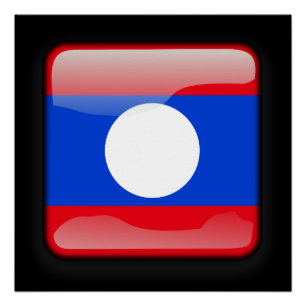 Pôster Bandeira do Laos