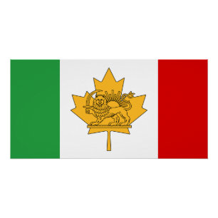 Pôster Bandeira do Leão e do Sol do Patrimônio Iraniano C