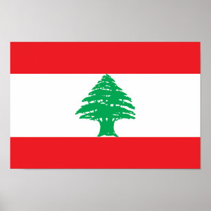 Poster Bandeira do Líbano