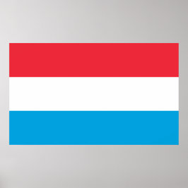 Poster Bandeira do Luxemburgo