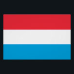 Pôster Bandeira do Luxemburgo<br><div class="desc">Bandeira Patriótica do Luxemburgo.</div>