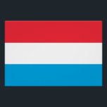 Pôster Bandeira do Luxemburgo<br><div class="desc">Bandeira patriótica do Luxemburgo.</div>