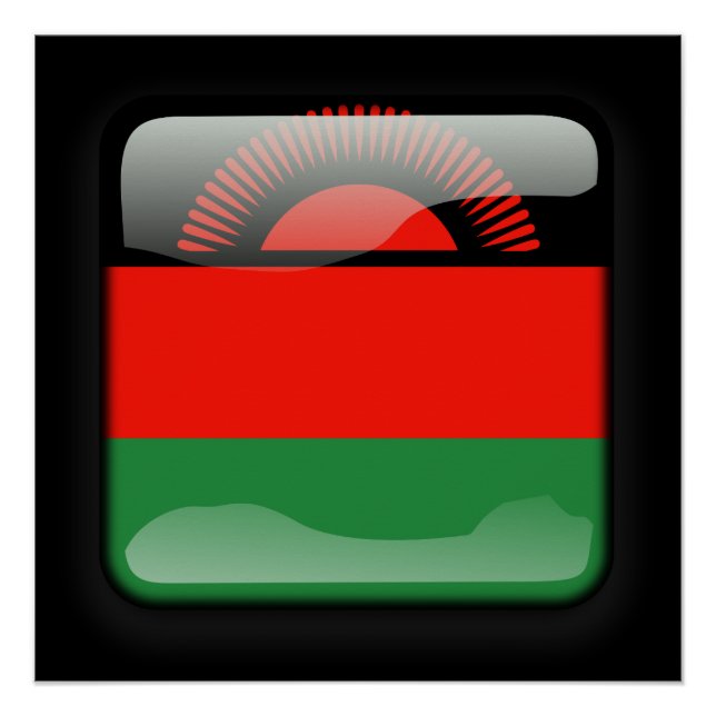 Pôster Bandeira do Malawi (Frente)