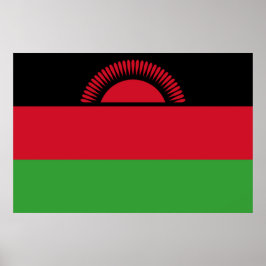 Poster Bandeira do Malawi
