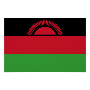 Pôster Bandeira do Malawi