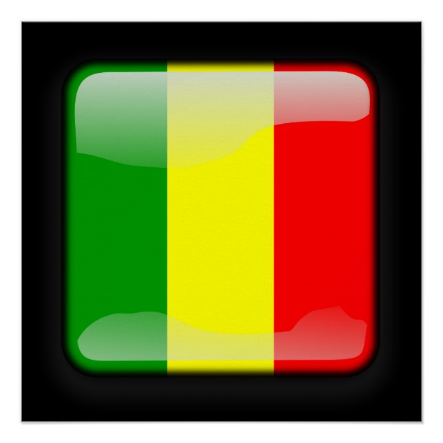 Pôster Bandeira do Mali (Frente)