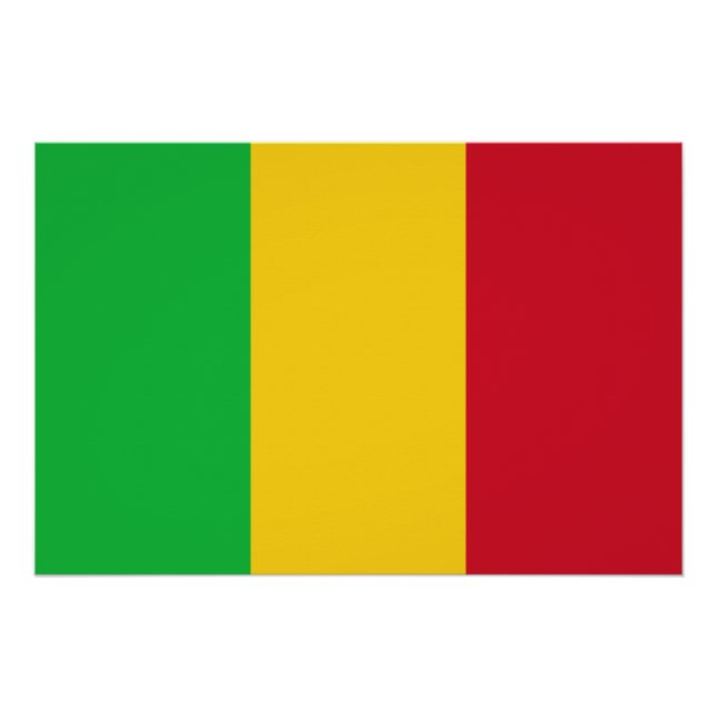 Pôster Bandeira do Mali (Frente)