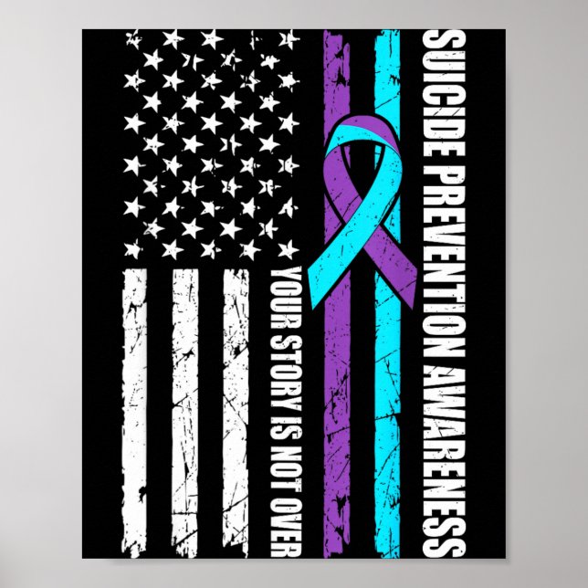 Poster Bandeira do Mês de Conscientização sobre Prevenção (Frente)