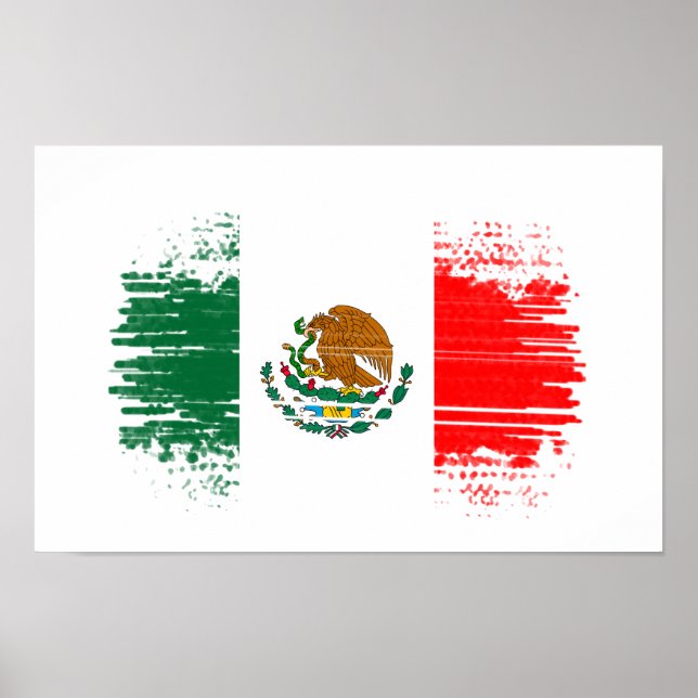 Poster Bandeira do México (Frente)