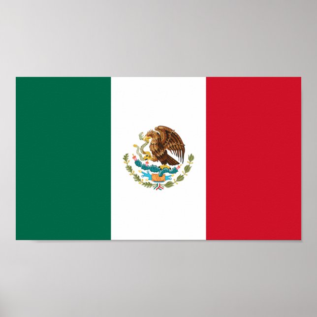 Pôster Bandeira do México (Frente)
