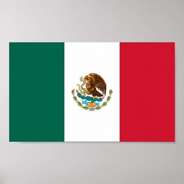 Pôster Bandeira do México (Frente)