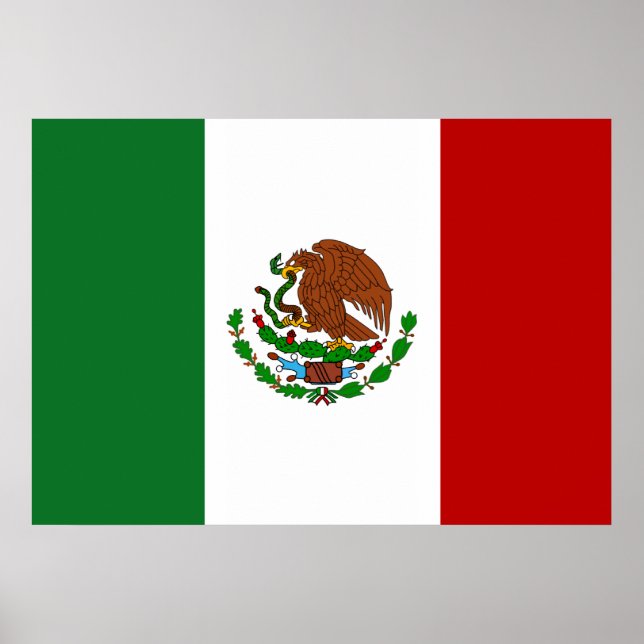 Poster Bandeira do México (Frente)
