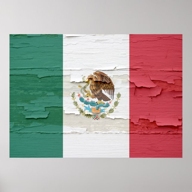 Pôster Bandeira do México (Frente)