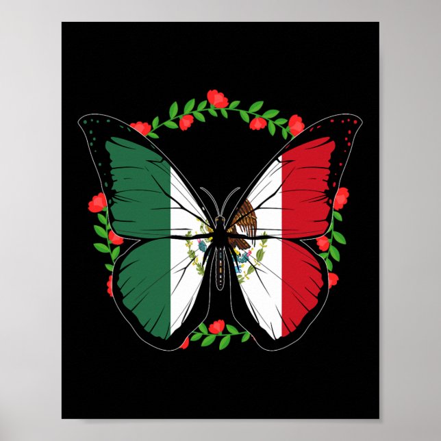 Poster Bandeira do México Dia da Independência Homens Mex (Frente)