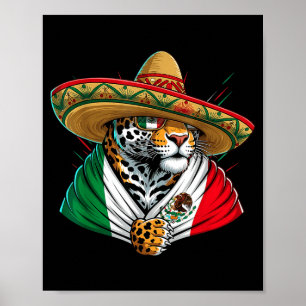 Poster Bandeira do México Orgulho Mexicano Raízes Mexican