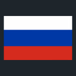 Pôster Bandeira do Mundo Nacional Rússia<br><div class="desc">Quer que todos saibam que você representa um determinado país? Mostre o seu orgulho nacional com esta bandeira do produto mundial. Este item exibe uma bandeira mundial com a bandeira da Rússia. Visite o Poster do World Flags em https://www.zazzle.com/worldflagsposter para mais produtos com bandeiras e faixas em todo o mundo....</div>