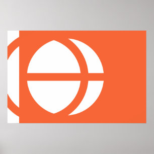 Pôster Bandeira do Nagano, Japão