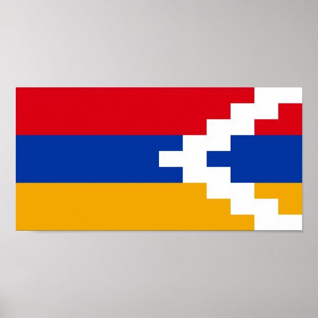 Poster Bandeira do Nagorno Karabakh (Frente)