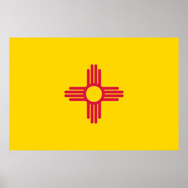Pôster Bandeira do Novo México (Frente)