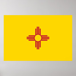 Poster Bandeira do Novo México (Estado dos EUA)