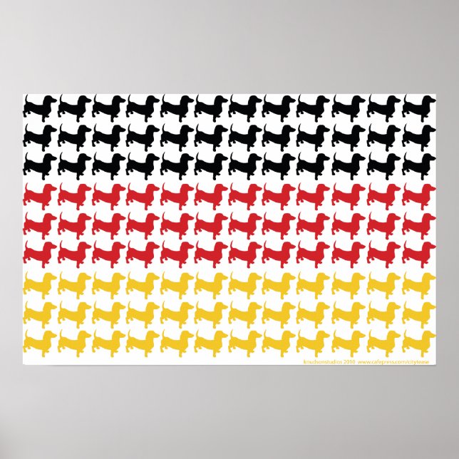 Poster Bandeira do Oktoberfest Dachshances (Frente)