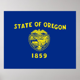 Poster Bandeira do Oregon