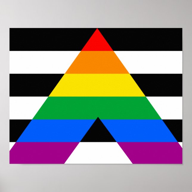 Poster Bandeira do Orgulho Aliado (Frente)