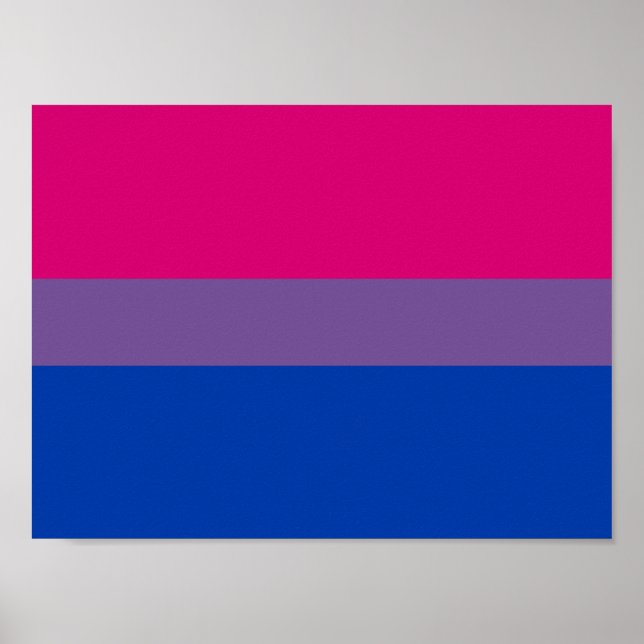 Poster Bandeira do Orgulho Bissexual (Frente)