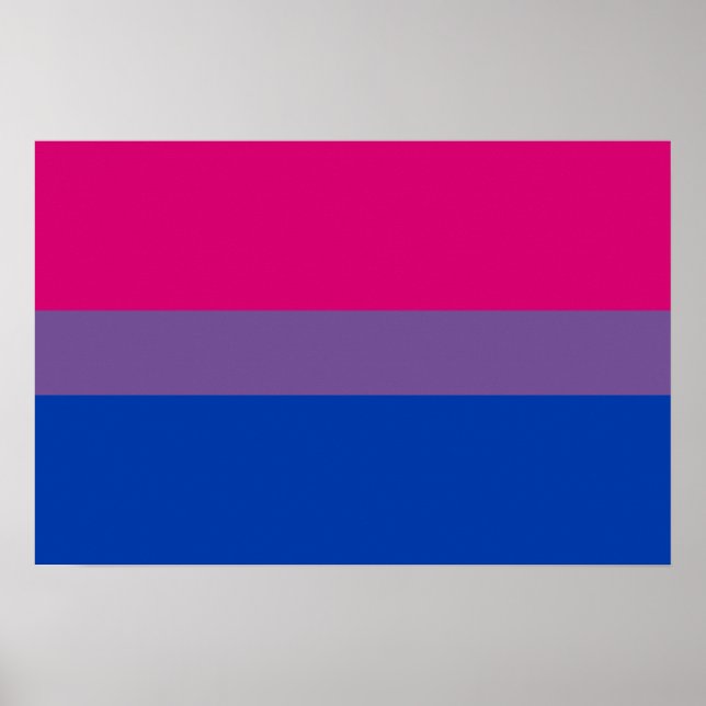 Pôster Bandeira do Orgulho Bissexual (Frente)