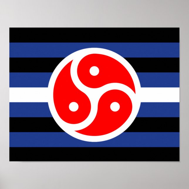Poster Bandeira do Orgulho da Prática de Couro (Frente)