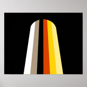 Poster Bandeira do Orgulho de Cabelo Longo