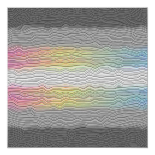 Pôster Bandeira do Orgulho Demifluid Groovy Boho Trippy A (Frente)