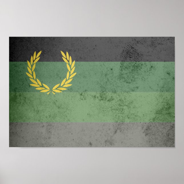 Poster Bandeira do Orgulho do Uniforme Militar (Frente)