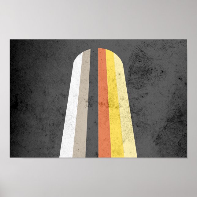 PÔSTER BANDEIRA DO ORGULHO DOS CABELOS LONGOS (Frente)