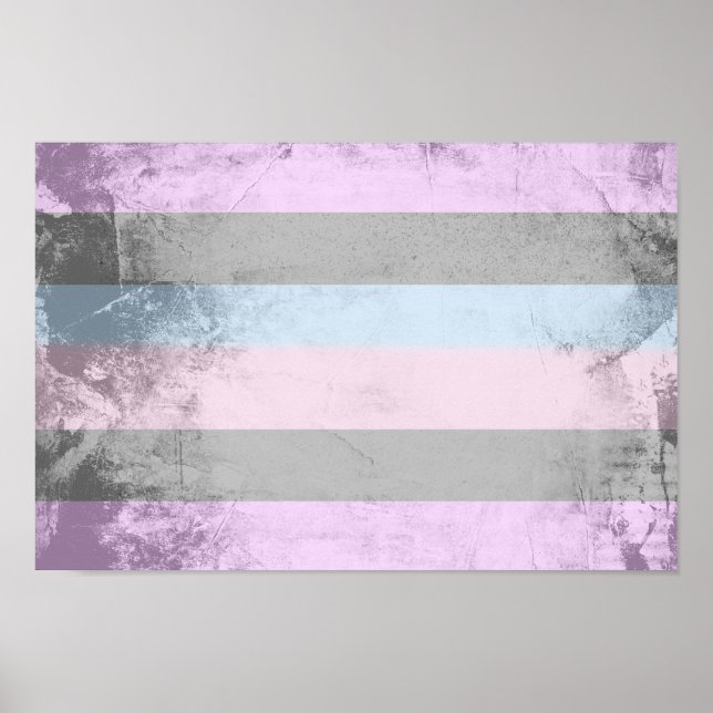 Pôster Bandeira do Orgulho Intersexo (Frente)