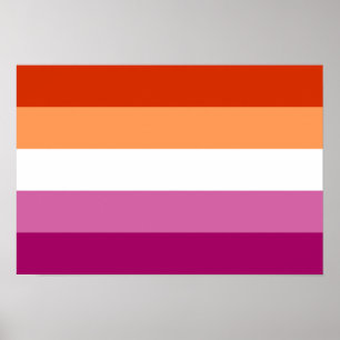 Poster Bandeira do Orgulho Lésbico