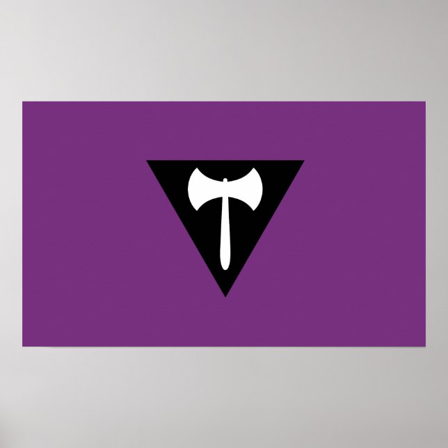 Pôster Bandeira do Orgulho Lésbico (Frente)