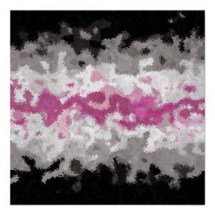 Pôster Bandeira do Orgulho Librafeminino Abstrato Marmori