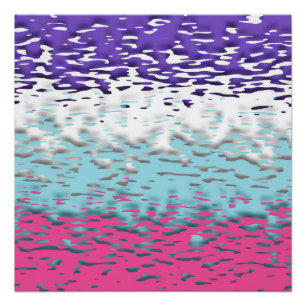Pôster Bandeira do Orgulho Multissexual Funky Trippy Ripp