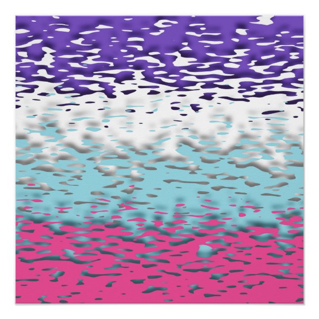 Pôster Bandeira do Orgulho Multissexual Funky Trippy Ripp (Frente)