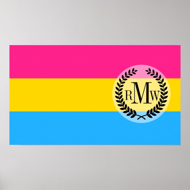 Pôster Bandeira do Orgulho Pansexual (Frente)