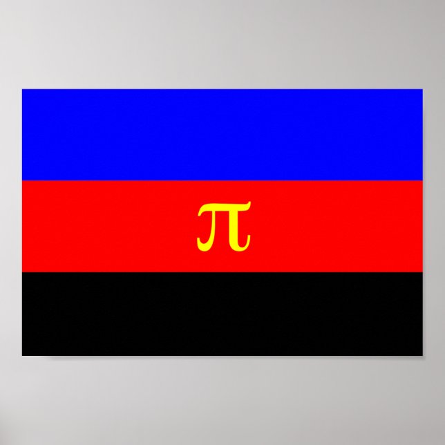 Poster Bandeira do Orgulho Poliamoroso (Frente)